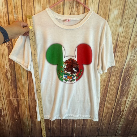 Tees Men’s Short Sleeve Round Neck White Tricolor Mickey Mouse Tee Size Large - Picture 4 of 7